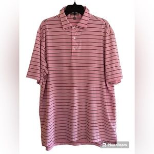 Peter Millar Golf Polo Shirt Summer Comfort Size L